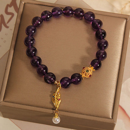 Purple Pearls Bracelets