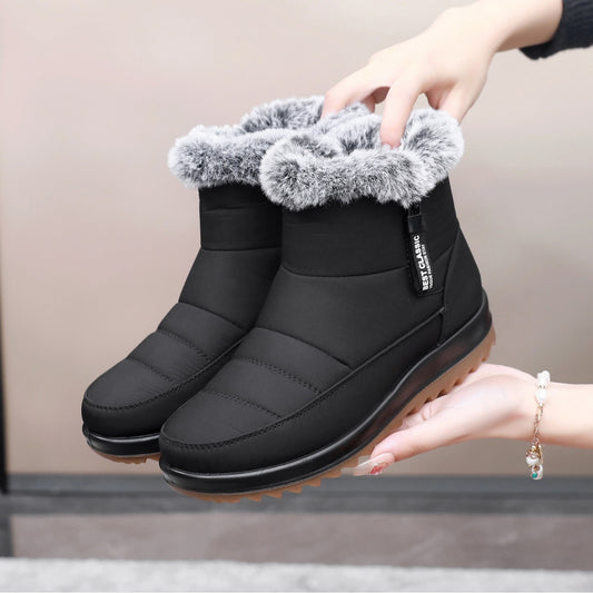 Non-slip Waterproof Fleece Lined Thickened Thermal Cotton Boots