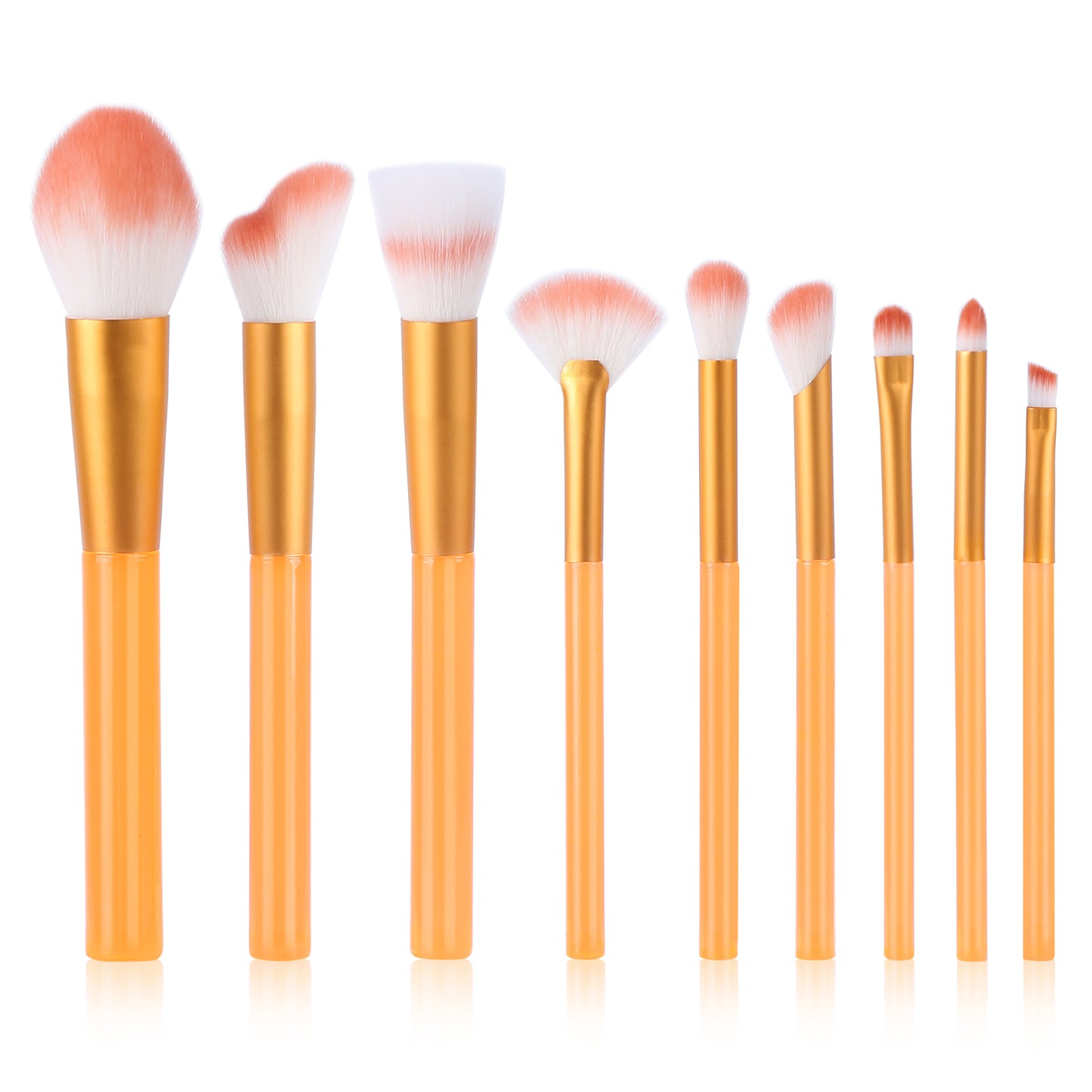 9-piece cosmetic brushes