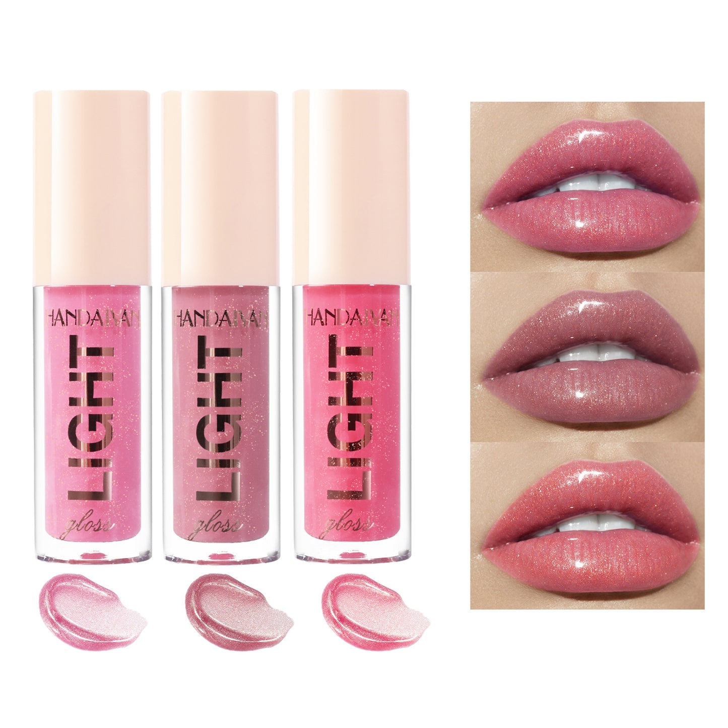 Long-lasting moisturizing lip glosses