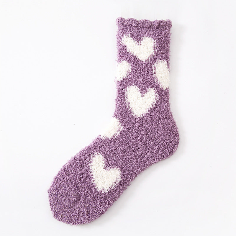 Women's Fashion Love Warm Mid-calf Length Socks