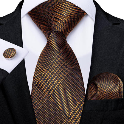 Neckties Luxury Black And Gold