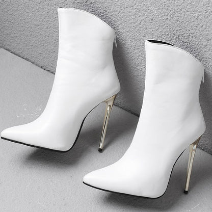 Stiletto Pointed Ankle Boots