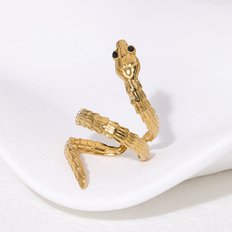 Snake-shaped French Design Rings