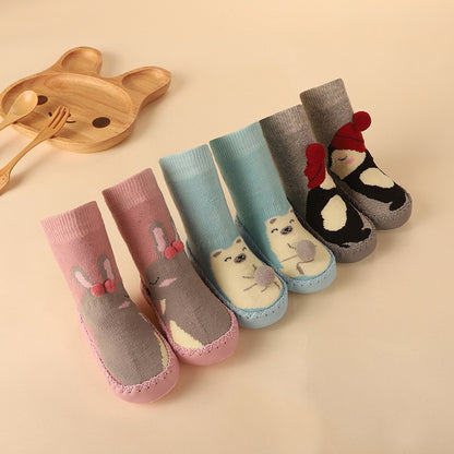 Cute Cartoon Thick Terry Anti-skid Baby Socks