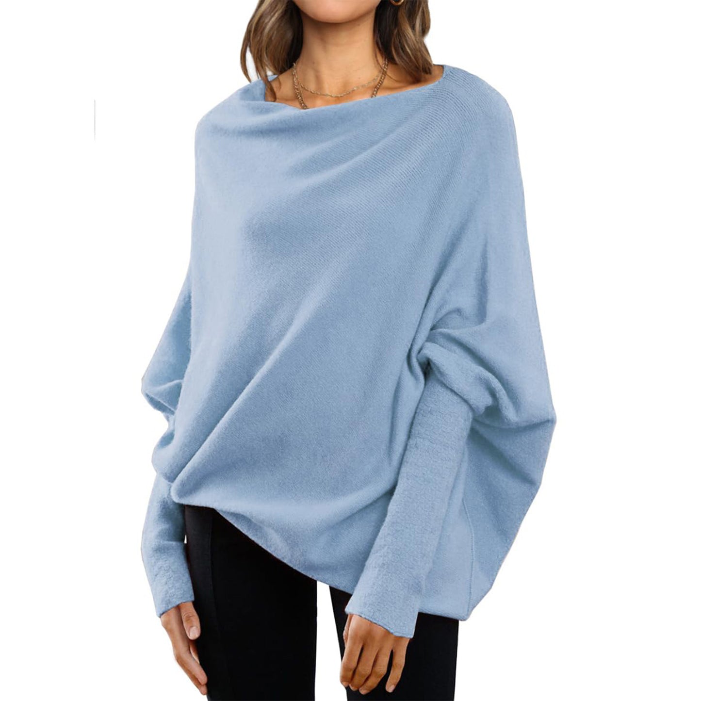 Loose Bat Sleeve Sweaters