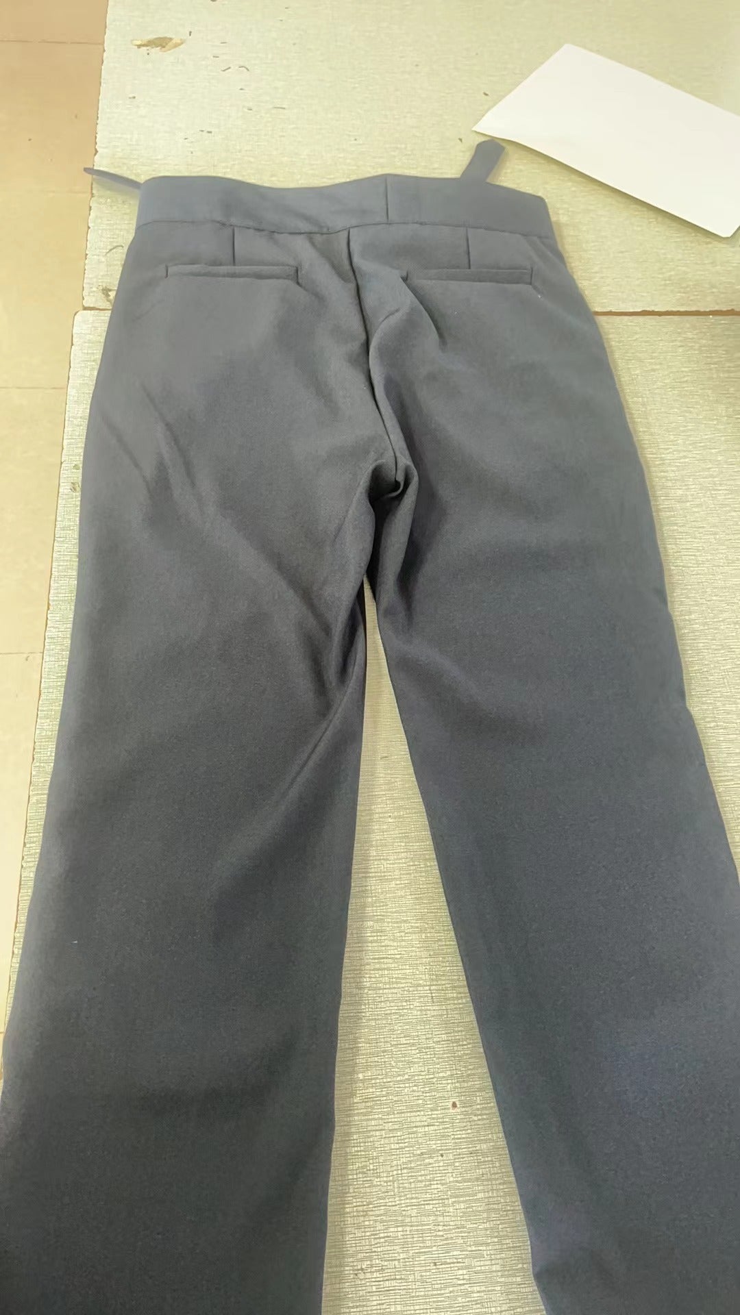 Skinny Casual Belt Design Suit Pants