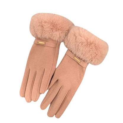 Warm Gloves Fleece-lined Thickened