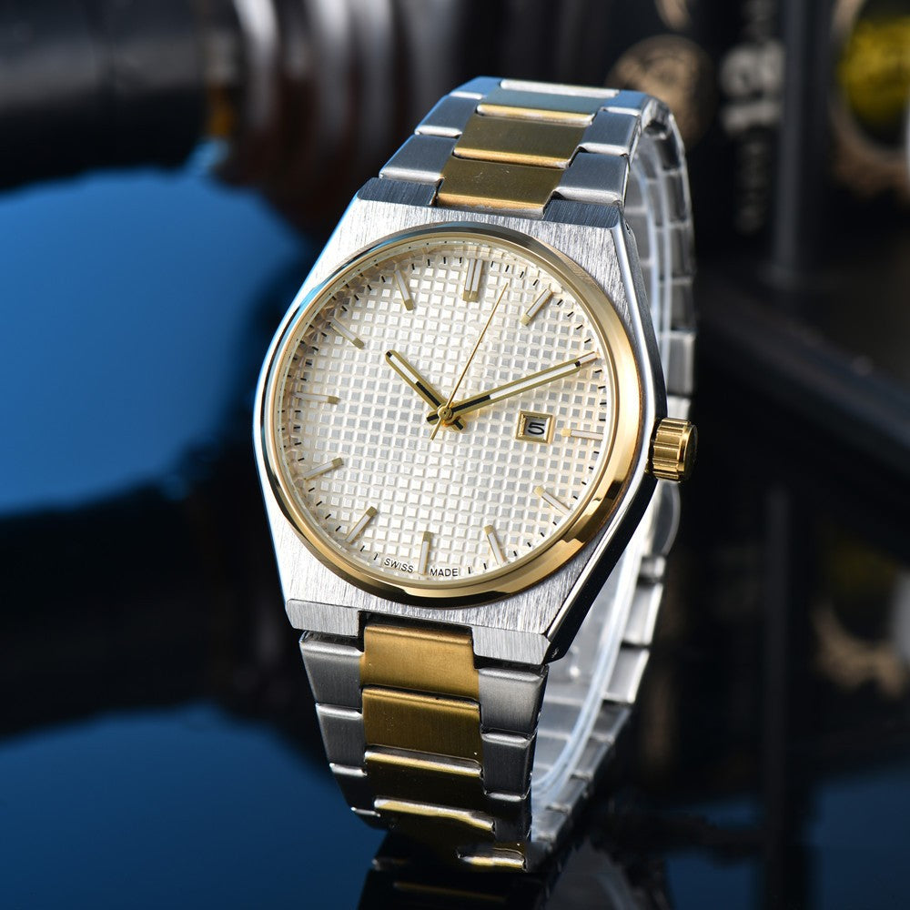 Business Casual Steel Belt Quartz Watches Men