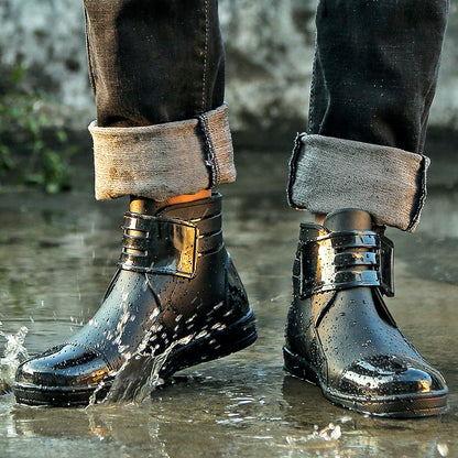 Men Short Tube Labor Protection Rain Boots