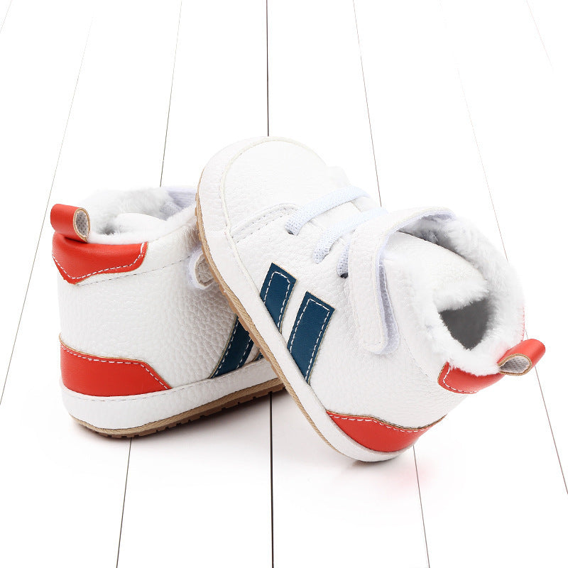 Sports Soft-sole Cotton Shoes High-top Baby Shoes Baby's Shoes