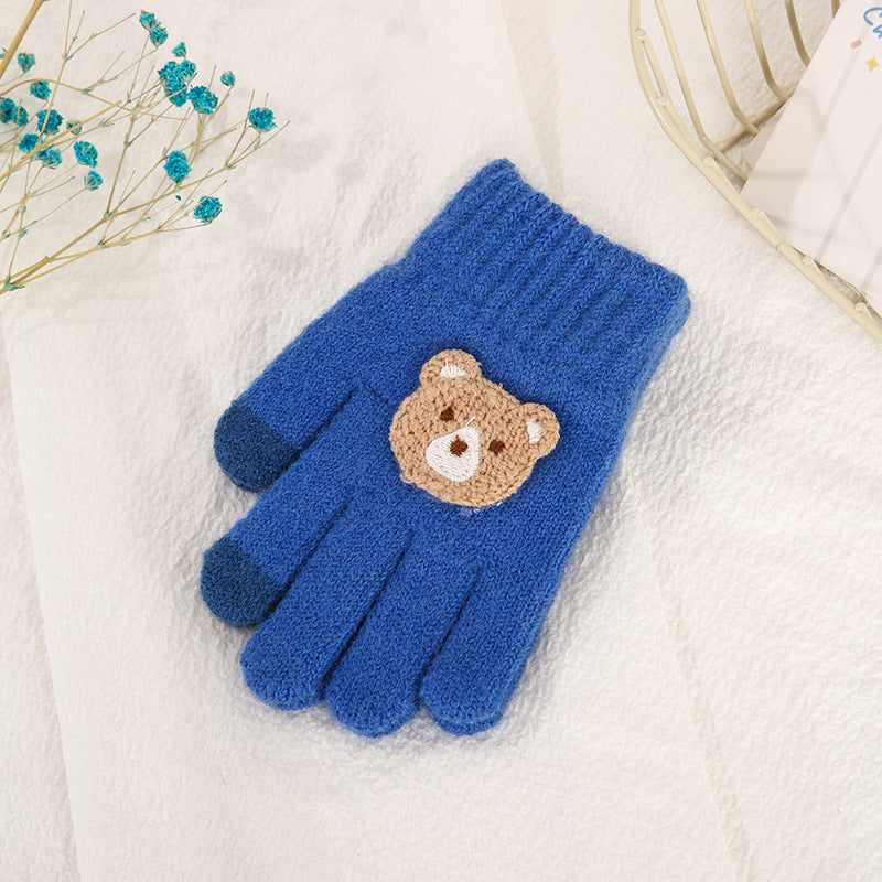 Five Finger Knitting Wool Gloves