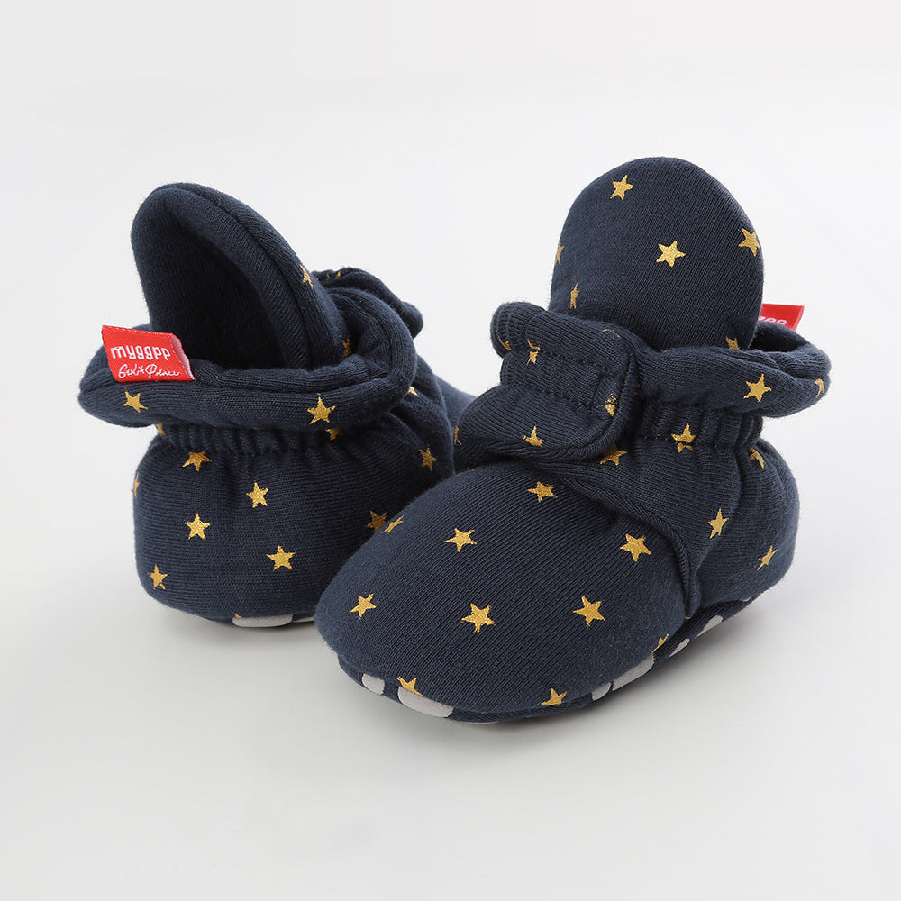 Indoor treasure cotton breathable baby warm shoes