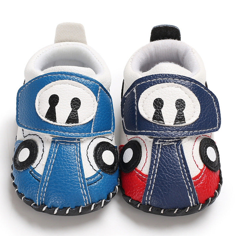 Male and female baby shoes rubber sole