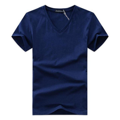 V Neck Cotton Short Sleeve T-Shirts