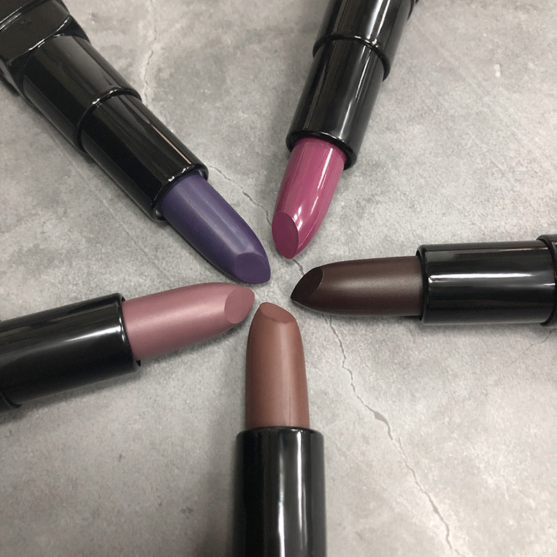 Dark Purple Chocolate Brown Matte  Lipstick