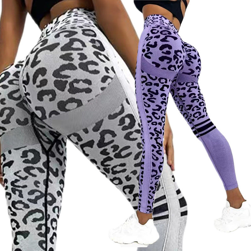 Leopard Print High Waist Yoga Tights