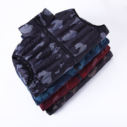 Camouflage Warm Down Cotton Vests