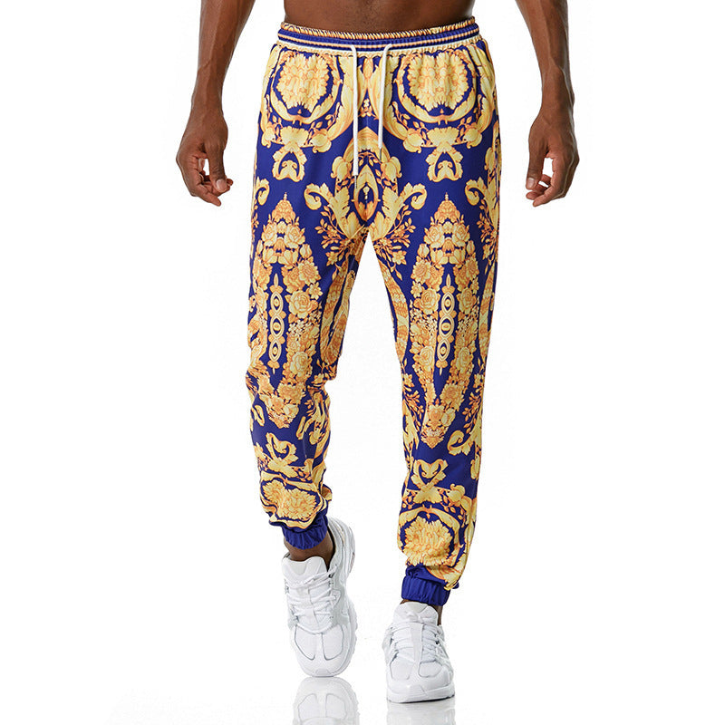 Printed jogging pants casual pants