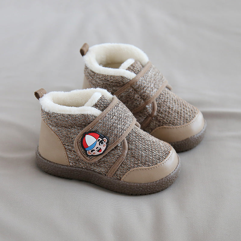 Plush baby snow boots