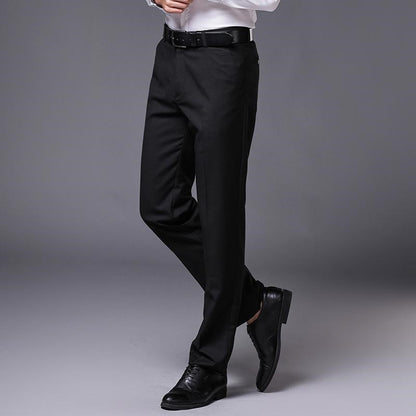 Slim straight business trousers