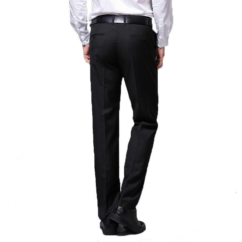 Slim straight business trousers