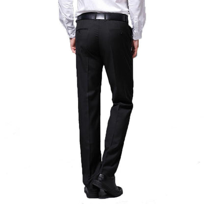 Slim straight business trousers