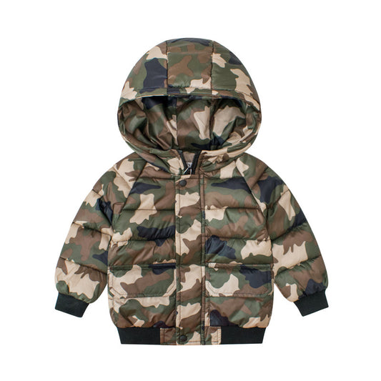 Boy's cotton camouflage jackets