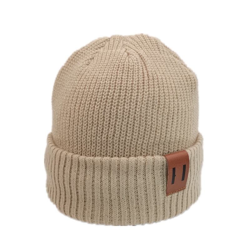 Pure color wild wool hat for men and women