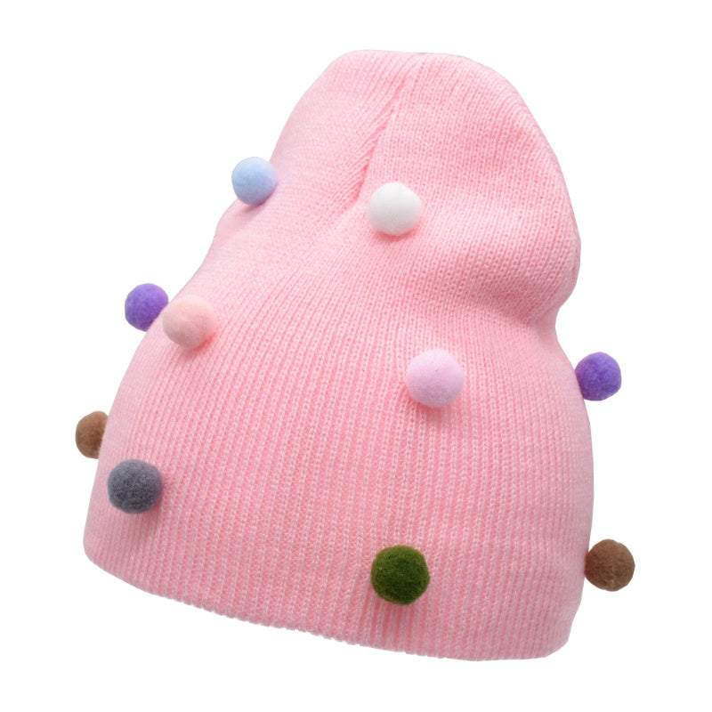 Baby wool knitted warm cap