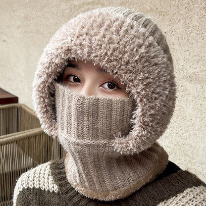 Hat and Scarf One-piece Warm Protection