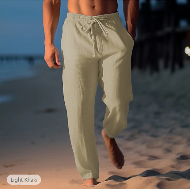 Drawstring Elastic Comfortable Beach Pants