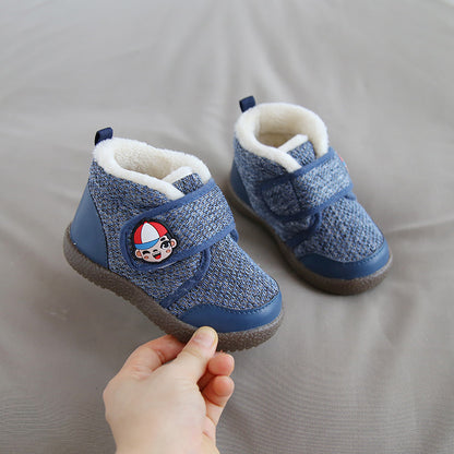 Plush baby snow boots