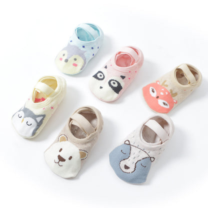 Non-slip animal floor socks