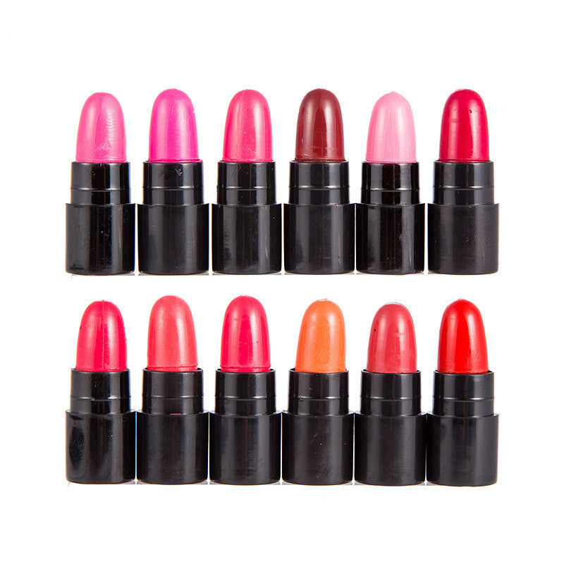 12-Farben-Set kleine Lippenstifte