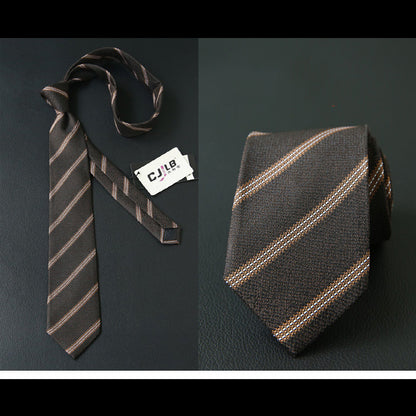 Male business striped retro suit ties