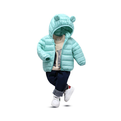 Cotton-padded jacket with ears