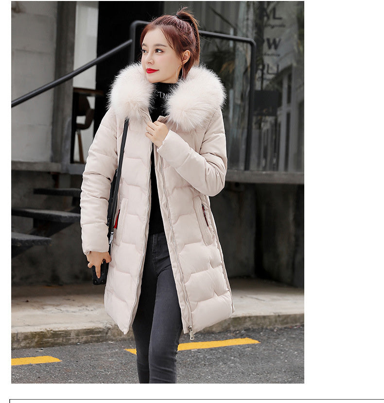 Fur collar down jacket