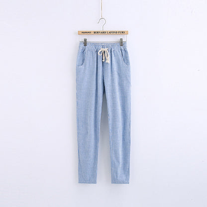 Spring and summer harem pants with elastic waist