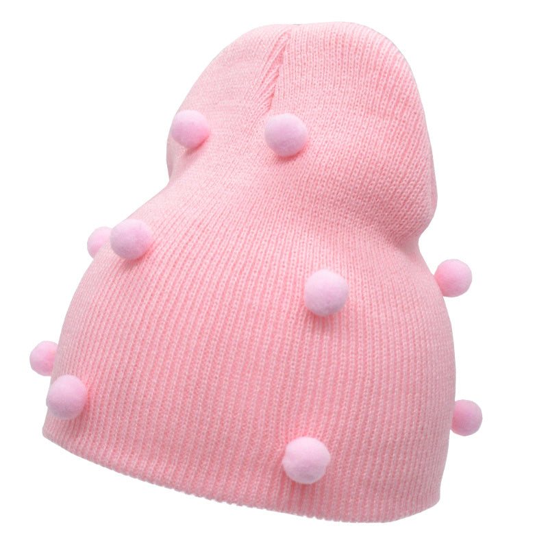 Baby wool knitted warm cap