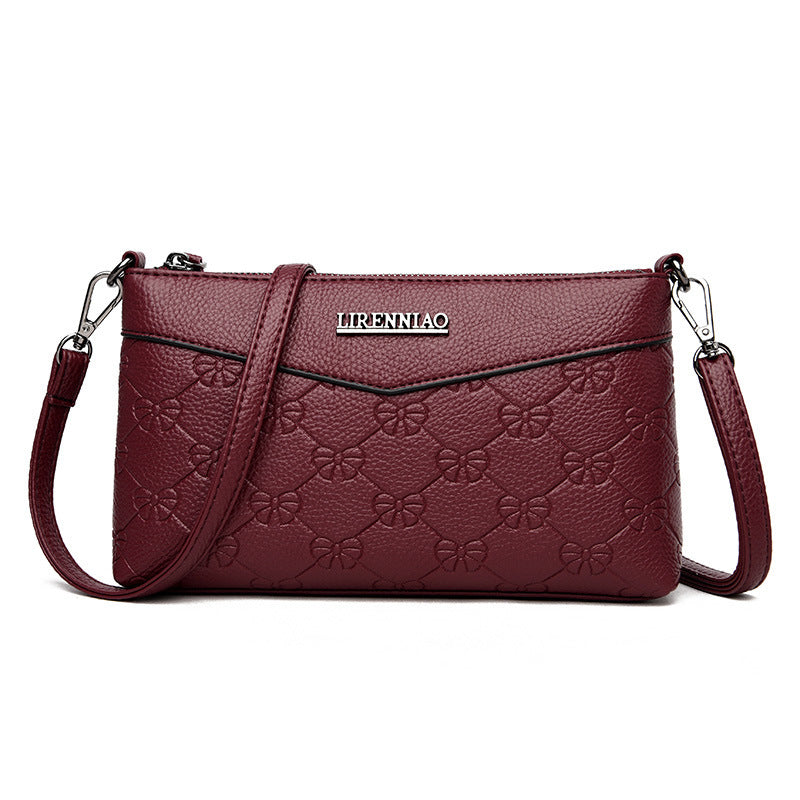 Embossed Pu Texture Shoulder Bags