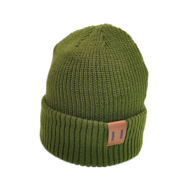 Pure color wild wool hat for men and women