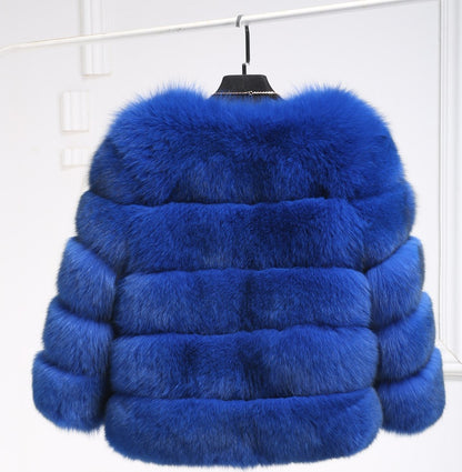 Mink fur coats elegant thick and warm