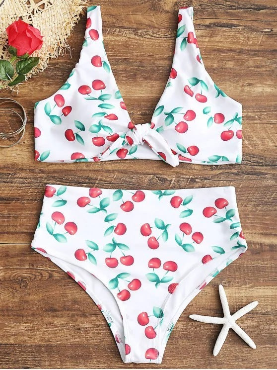 Bikini knotted double-sided swimsuit