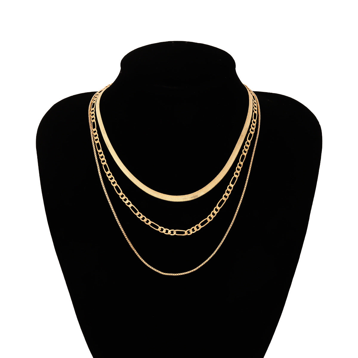 Snake Bone Box Chain Necklaces