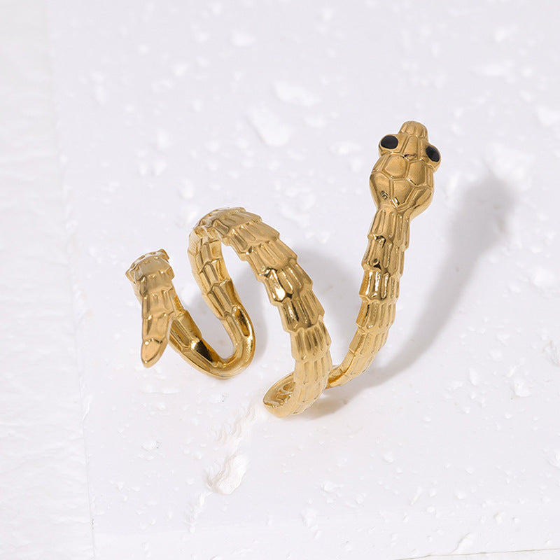 Snake-shaped French Design Rings