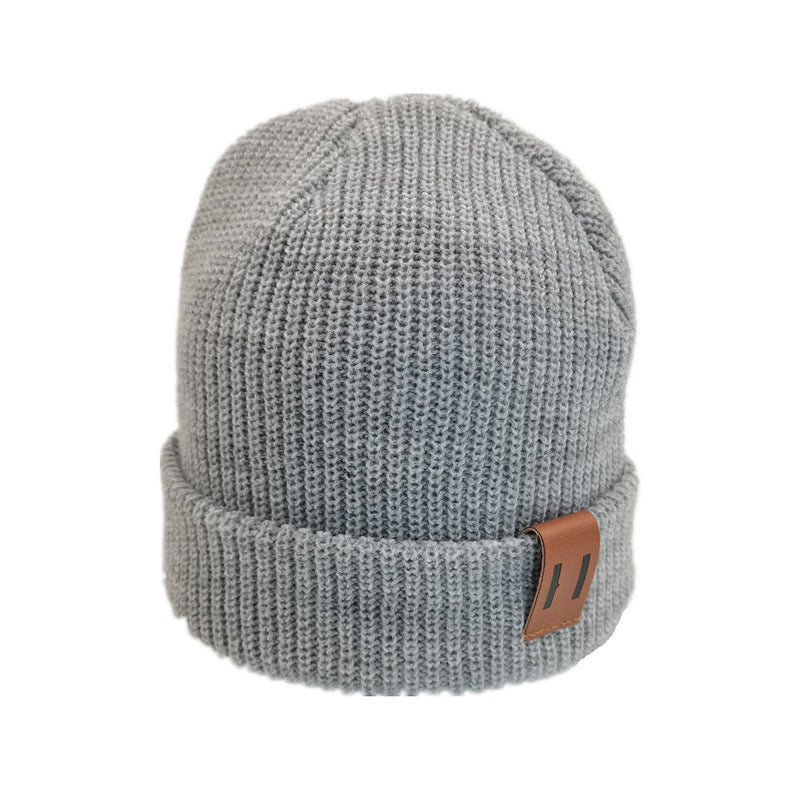 Pure color wild wool hat for men and women