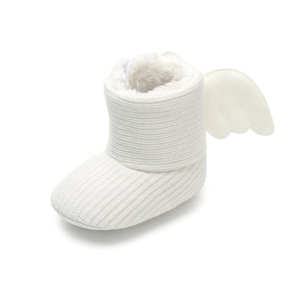 Winter Warm Small Wing High Boots Baby Cotton Boots