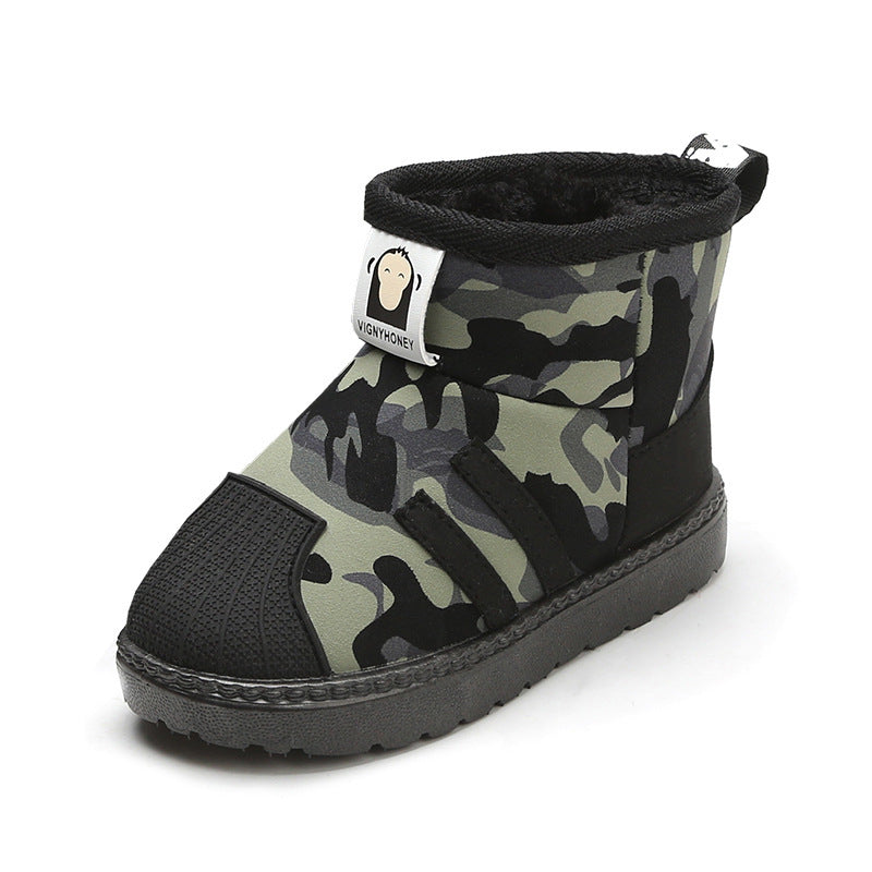 Camouflage soft sole children's shoes