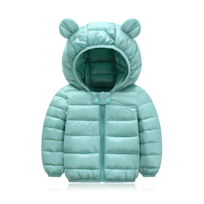 Cotton-padded jacket with ears